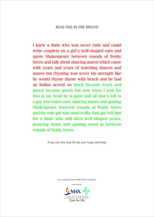 42x59.4cm PRINT COPY WRITING D01-Single
