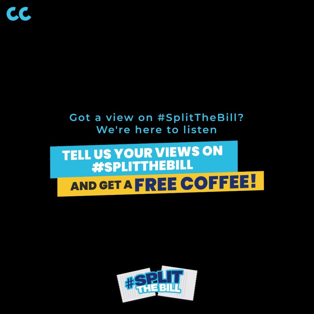 Coffee Culture  encourages  #SplitTheBill and share the Love this Valentine's Day